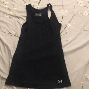 Under armour ribbed black tank
